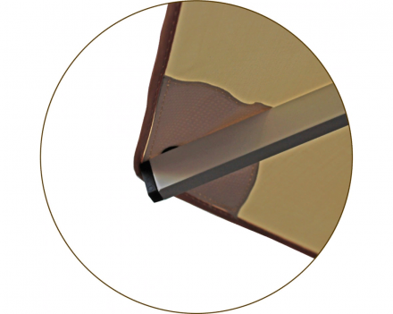 Зонт квадратный 2 х 2 м (8 спиц) алюминиевый, с воланом
